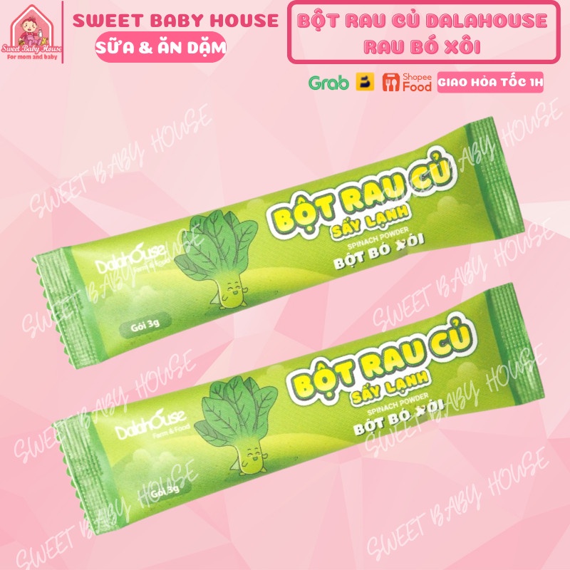 Bột rau củ Dalahouse gói 3g cho bé ăn dặm. Date 5/2024 - Sweet Baby House