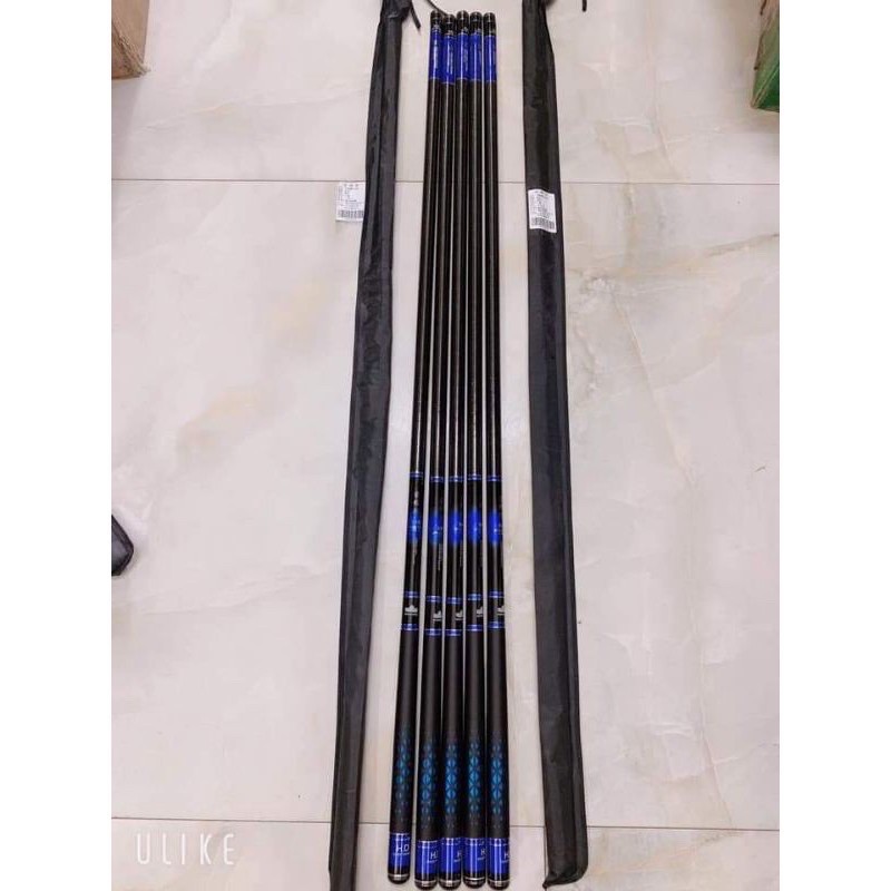 cần câu tay dài 6m3 loại 1 siêu nhẹ handing x9 cá 1 đến 8kg y như hình tải tính 2kg hàng y hình