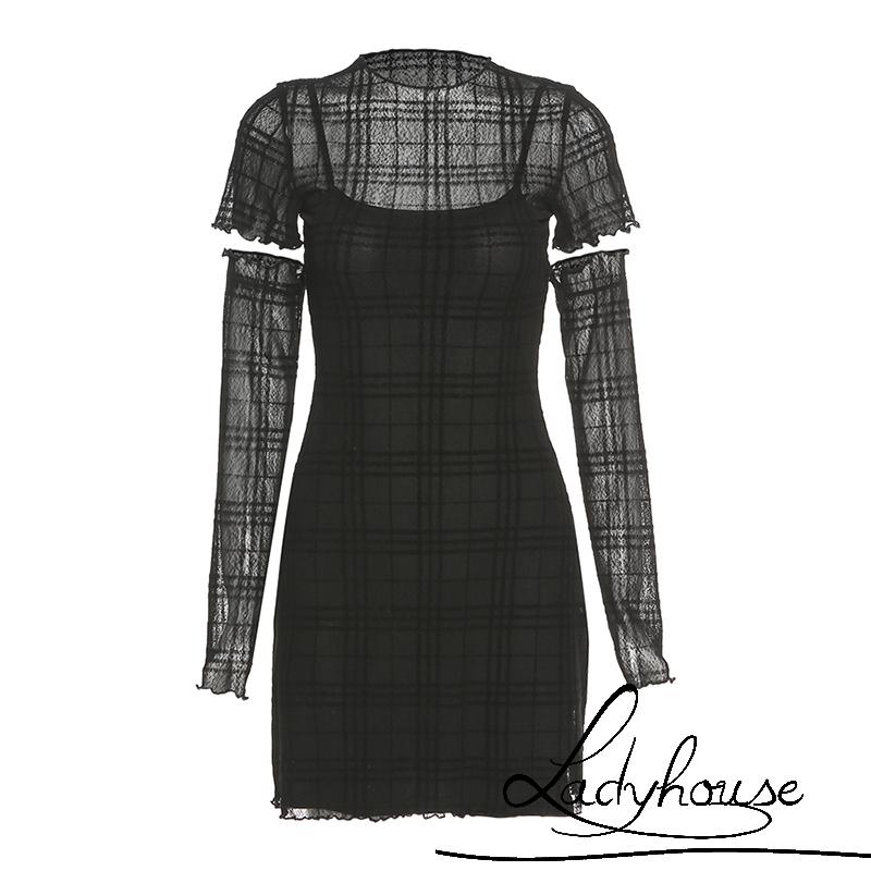 Đầm Ôm Dáng Tay Ngắn Màu Trơn Cổ Tròn Thời Trang Cho Nữ