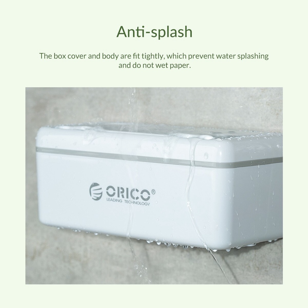 Hộp đựng khăn giấy ORICO BST-GY-BP phong cách Bắc Âu tiện lợi không cần khoan