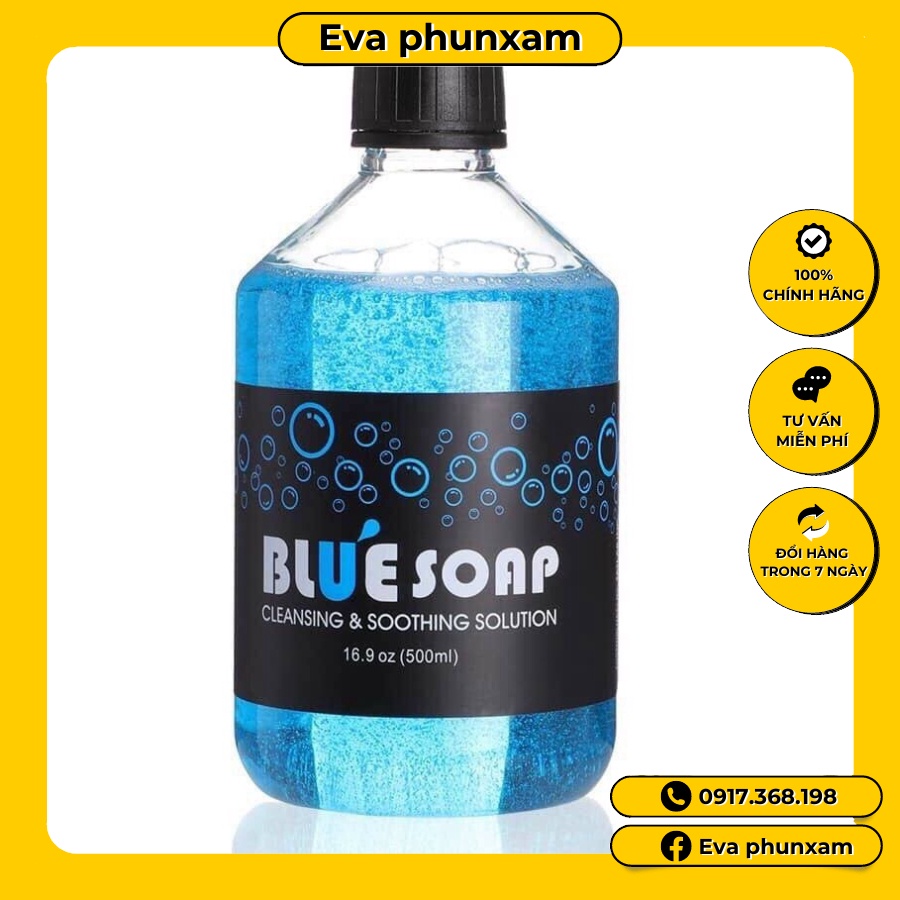 Dung dịch vệ sinh phun xăm BLUE SOAP (500ml)