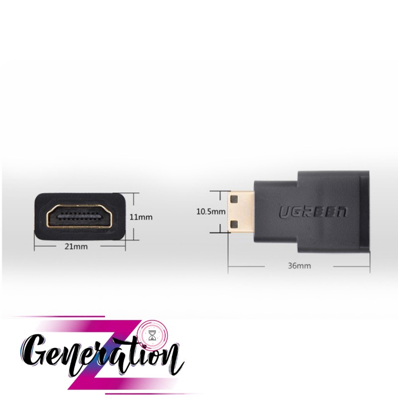 Đầu chuyển Mini HDMI to HDMI Ugreen 20101