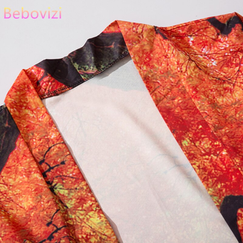 M-XXL Fashion Orange Summer Loose Japanese Streetwear Cardigan Women Men Harajuku Haori Kimono Cosplay Top Yukata