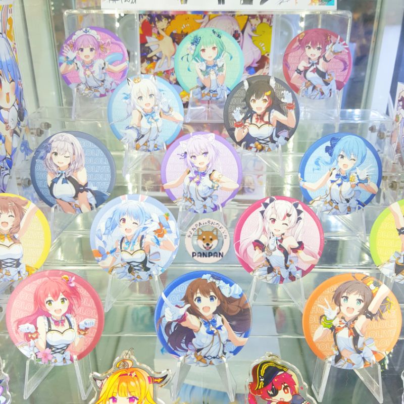Huy Hiệu Hololive VTuber Houshou Marine, Uruha Rushia, Hoshimachi Suisei, Shirakami Fubuki