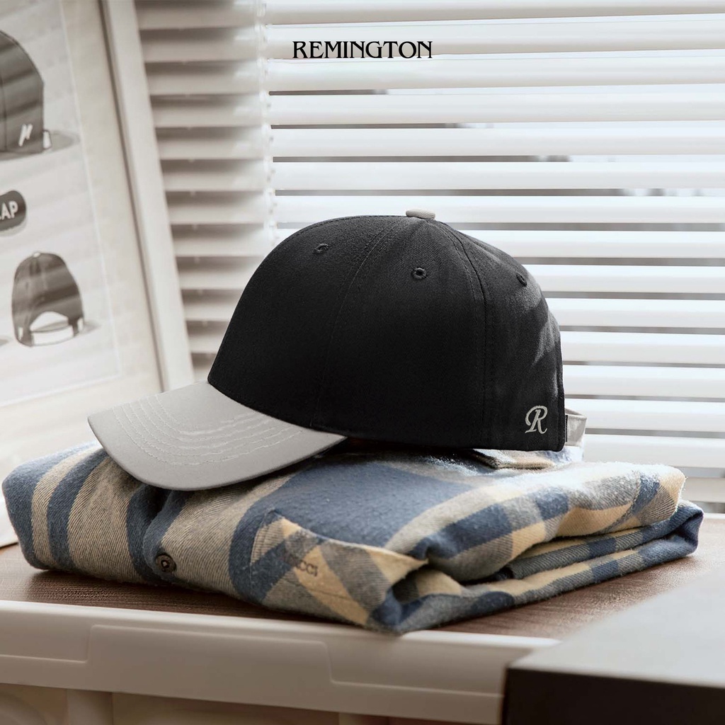 Mũ lưỡi trai nam nữ ballcap mixed vải kaki coton 100% thương hiệu Remington