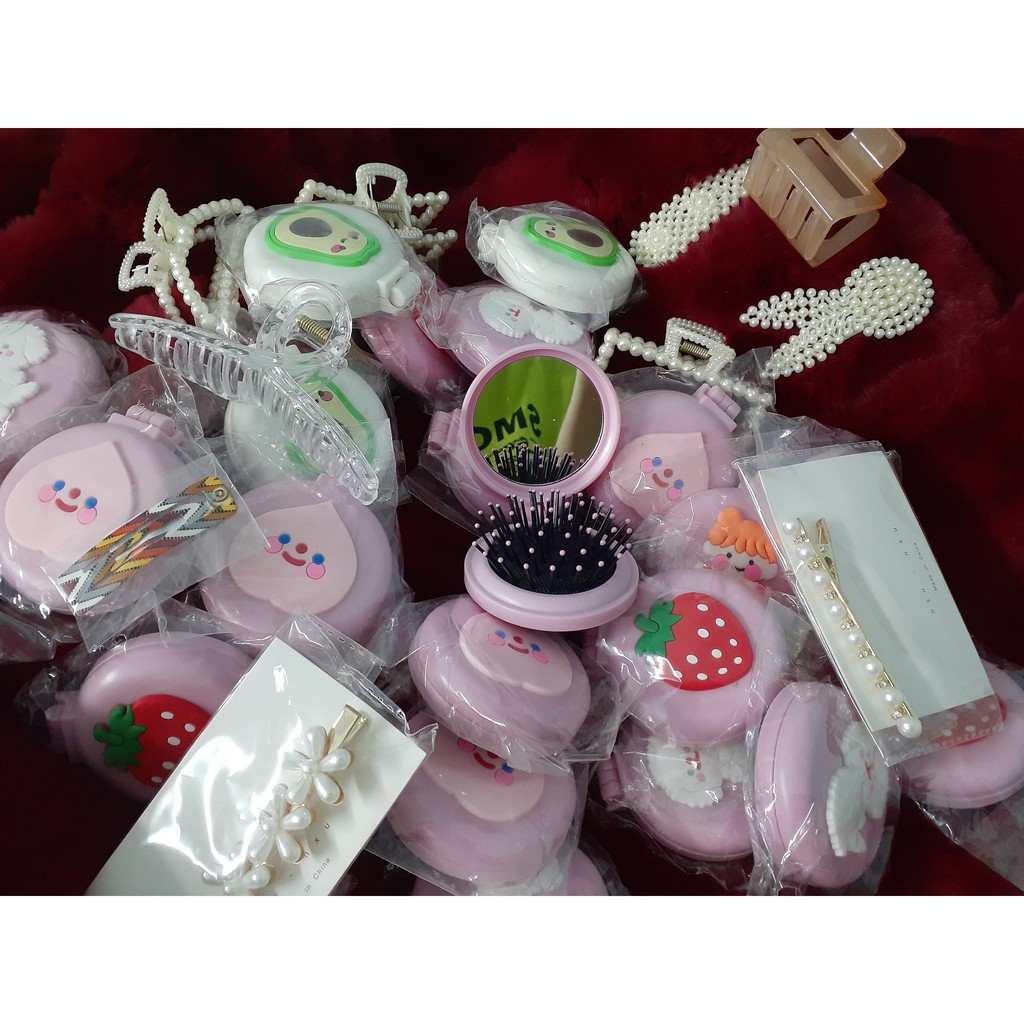 ComBoGươngLược+Múttrangđiểm+kẹptóc+2ghimtócGiảm10kđơn>50k(mua 1 lần được nhiều món) | BigBuy360 - bigbuy360.vn