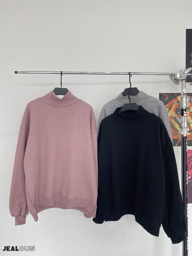 Áo nỉ cổ cao, áo nỉ nữ trơn mác Sjia 5407 | BigBuy360 - bigbuy360.vn