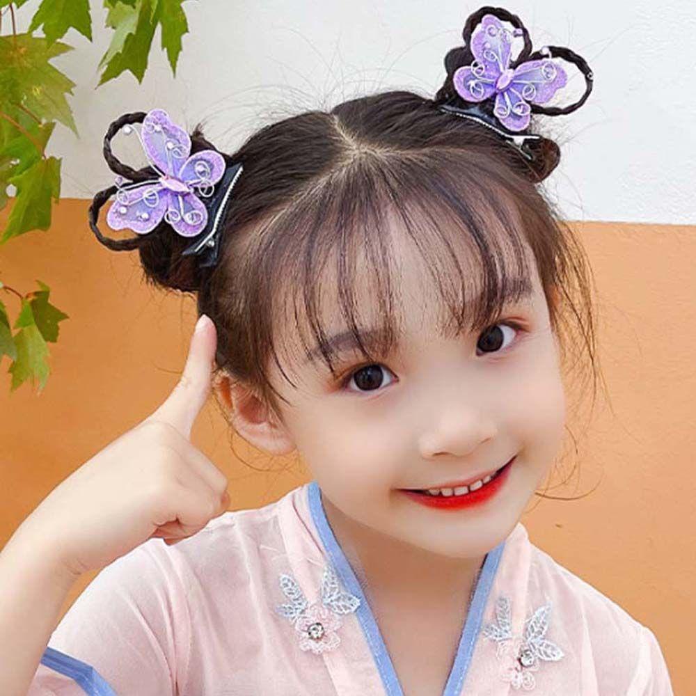Kẹp Tóc Giả Kiểu Hán Phục Cổ Điển Thời Trang Cho Bé Gái