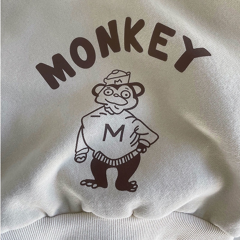 Áo Sweater Tay Dài Chất Nỉ Dày Dặn In Họa Tiết Hoạt Hình Phong Cách Hàn Quốc Thời Trang Mùa Thu Cho Bé Trai Và Gái
