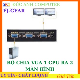 Bộ chia VGA 1 CPU Ra 2 Màn Hình FJGEAR FJ-2002  , 1 Ra 4 JH-2004, Chính Hãng 100%, Hình Ảnh Rõ Nét