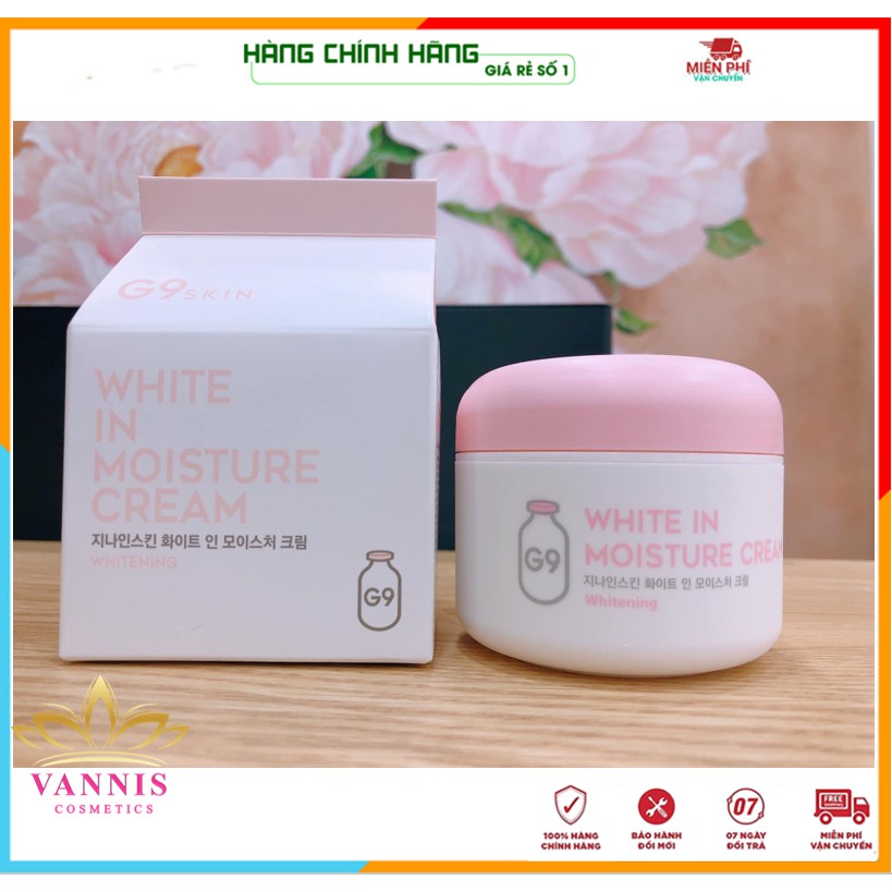 [Hàng Auth] Kem dưỡng ẩm - Kem dưỡng trắng da ngày và đêm G9-Skin White In Moisture Cream Hàn Quốc 50g