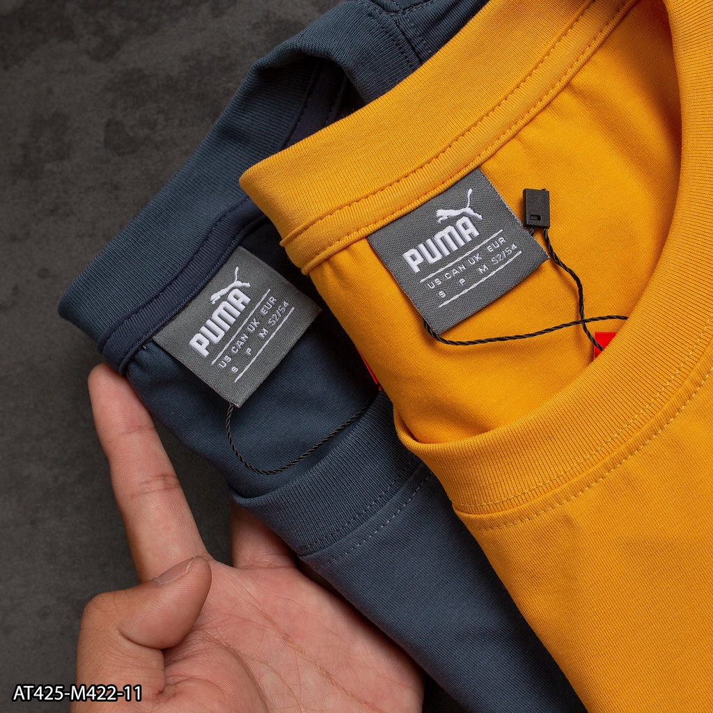 Áo thun P.U.M.A 100% Cotton AT425 thêu logo nổi - áo thun nam VNXK