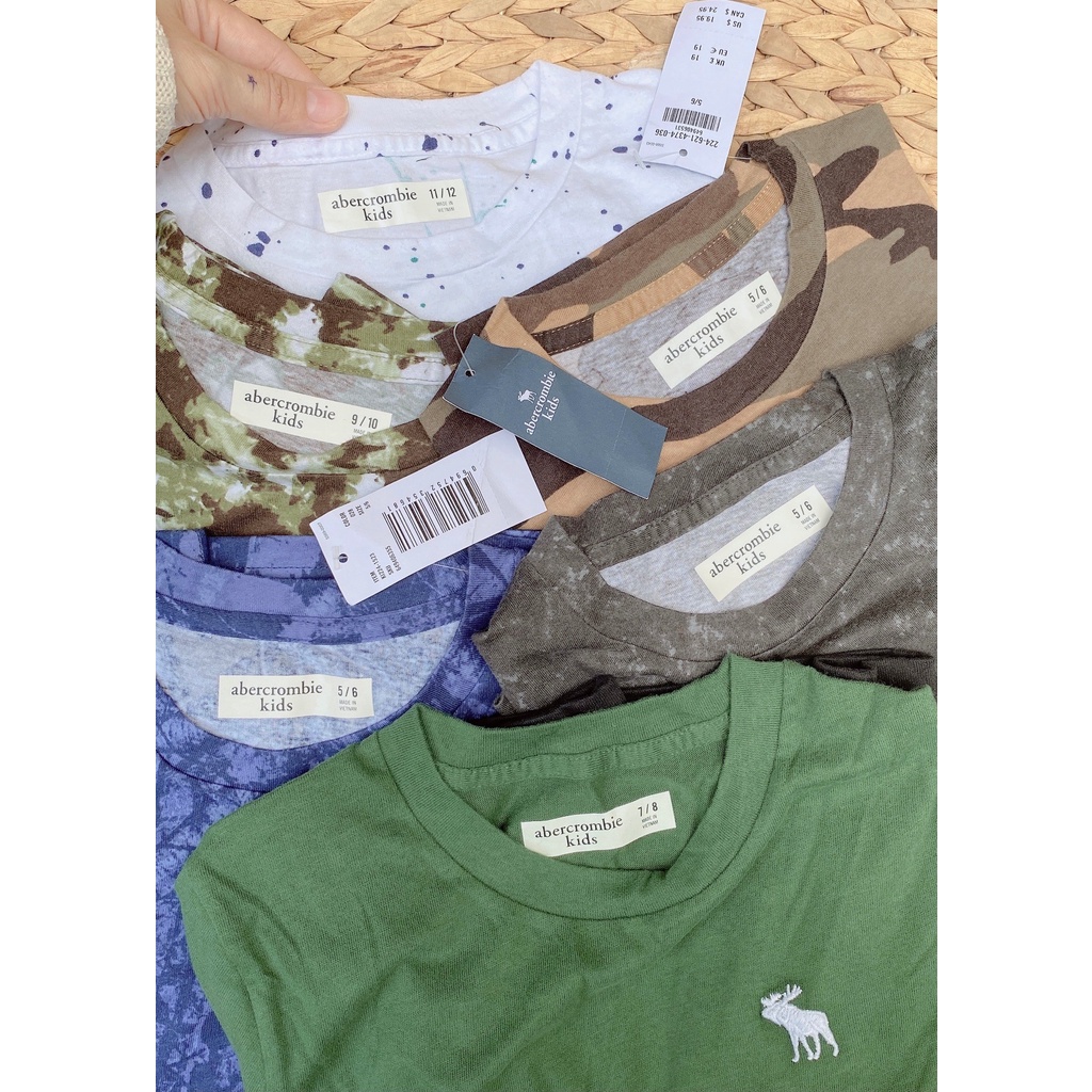 Áo cotton Abercrombie bé trai VNXK 5/6-15/16yBONG KEN KIDS SHOP