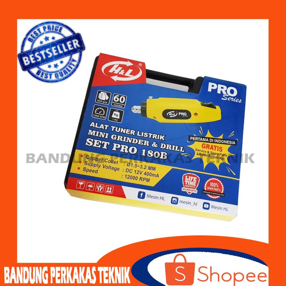 Máy Mài Mini Không Dây 12v H & L Pro 180b