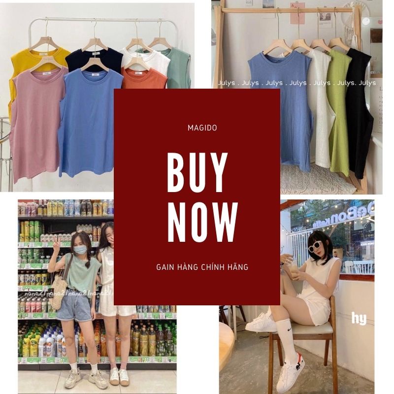 Áo sát nách nữ , Áo TANKTOP Sắc Màu basic trơn chất cotton PHONG CÁCH THỂ THAO TỰ DO cực cute MAGIDO