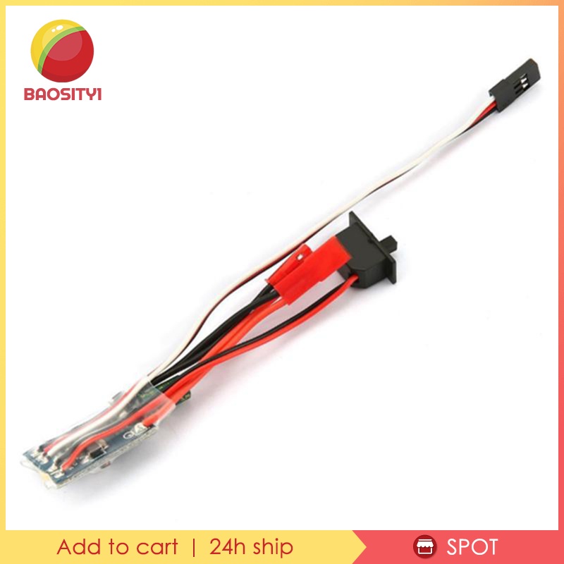 Bộ điều khiển tốc độ động cơ chổi than Esc cho xe 1/ 16 1/ 18 1/ 24 10A