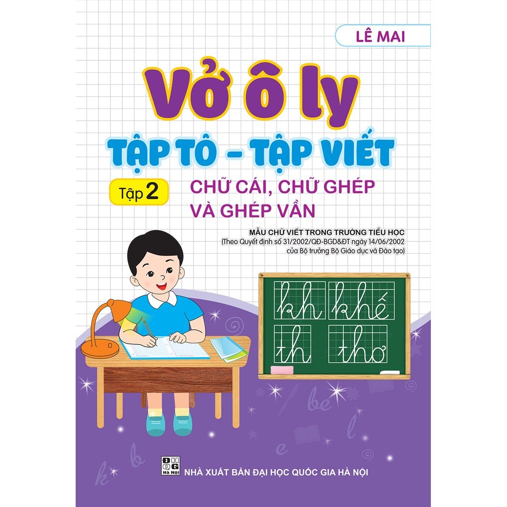 Sách Combo 5 cuốn: Vở ô li tập tô tập viết và vở ô li có mẫu chữ - ndbooks