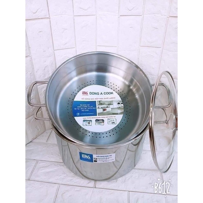 BỘ NỒI XỬNG HẤP INOX 28CM ĐÔNG Á