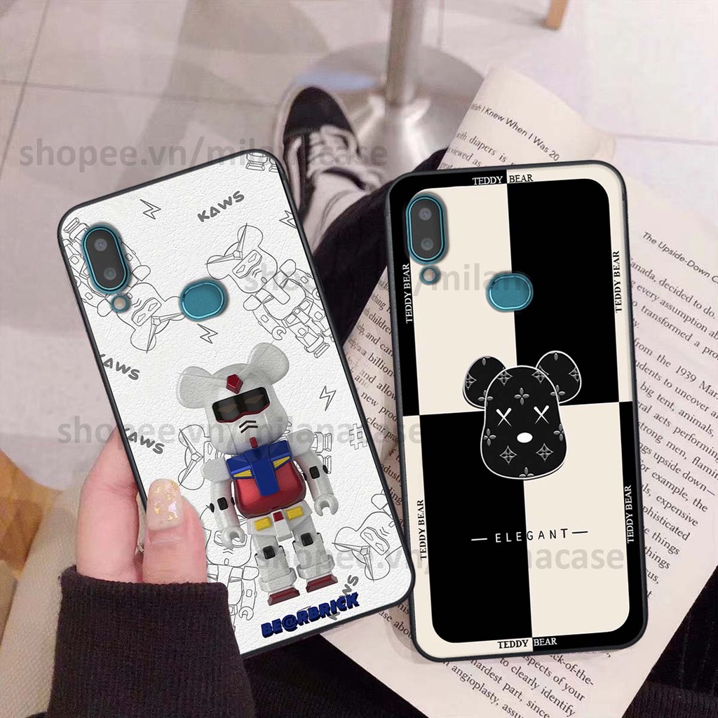 Ốp Samsung A10s gấu be@rBrick gấu Teddy Kaws siêu đẹp, phong cách, cá tính