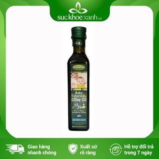 Dầu oliu Olympias EV Baby siêu nguyên chất dành cho trẻ em - 250ml/chai - Nhập khẩu Hy Lạp chính hãng
