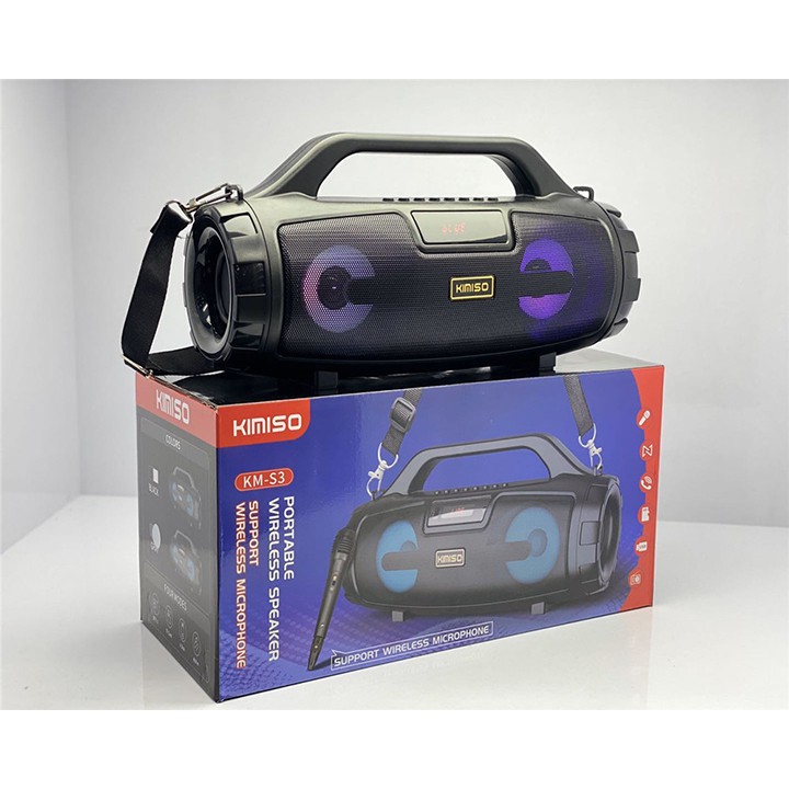 Giá Hủy Diệt] Loa Hát Karaoke Bluetooth Xách Tay KM-S1 S2 S3 S6 Tặng Kèm 1 Mic Hát Loa Bluetooth Karaoke Loa Kéo Karaoke