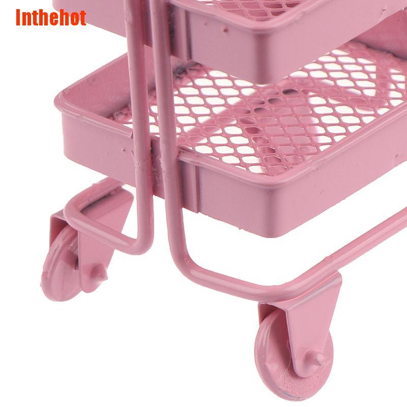 Mô Hình Sách Mini Tỉ Lệ 1: 12 Có Bánh Xe Tiện Dụng Cho Búp Bê
