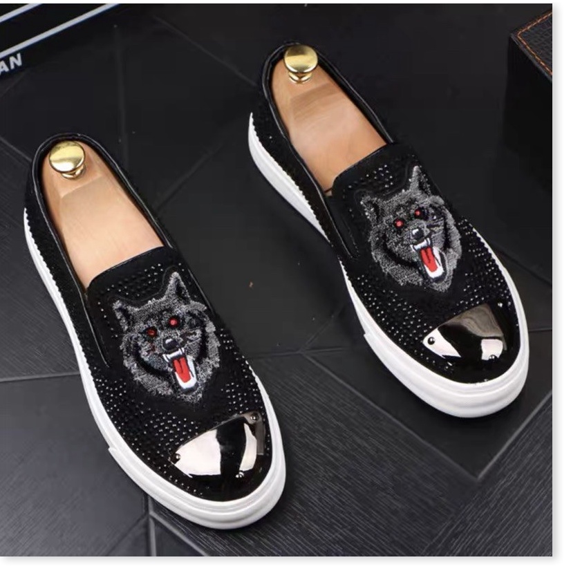 🌸 TOP SHOES ★ Giầy lười sói đính đá  cho nam ★ GIÁ GỐC | BigBuy360 - bigbuy360.vn