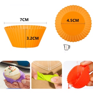 Khuôn bánh muffin silicon đường kính 7cm 🍉Duashop🍉