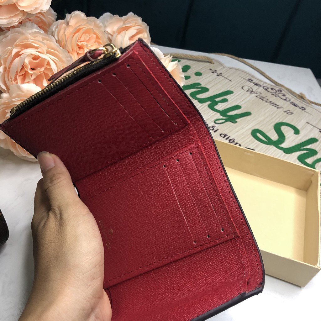 VÍ BÓP NGẮN MINI CÚC MÀU GẤP 3 LV119 FULLBOX HÀNG SẴN SHIP GRAB