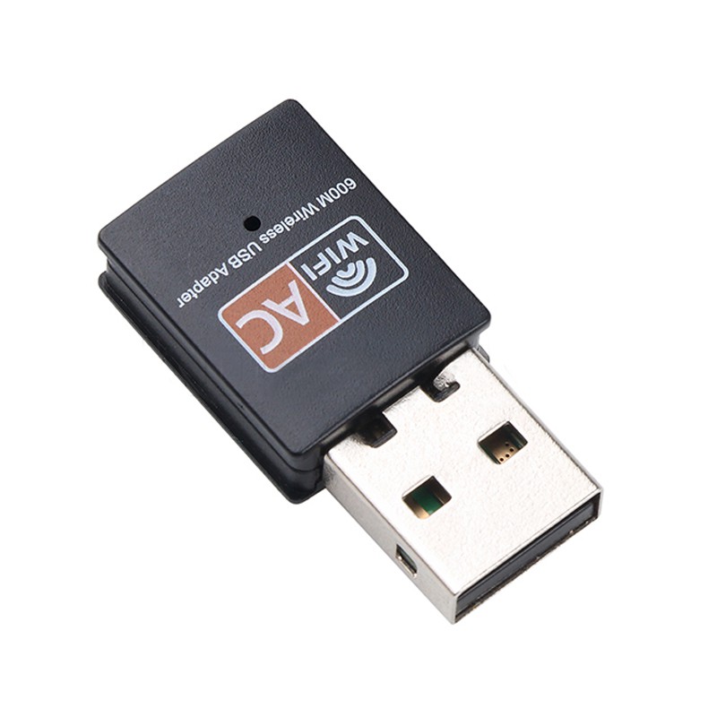 Bộ thiết bị thẻ dongle thu sóng mạng WiFi Ethernet 2 băng thông 2.4/5G tốc độ 600Mbps cắm cổng USB kèm phụ kiện | BigBuy360 - bigbuy360.vn