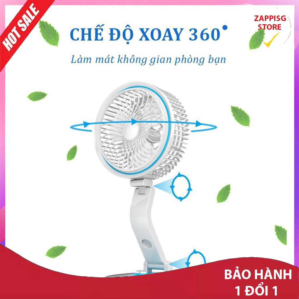 ✔️ Quạt tích gấp điện có đèn -Bảo hành uy tín - LỖI 1 ĐỔI 1  - Bảo hành 1 đổi 1 [MUA BAO NHIÊU TẶNG BẤY NHIÊU]