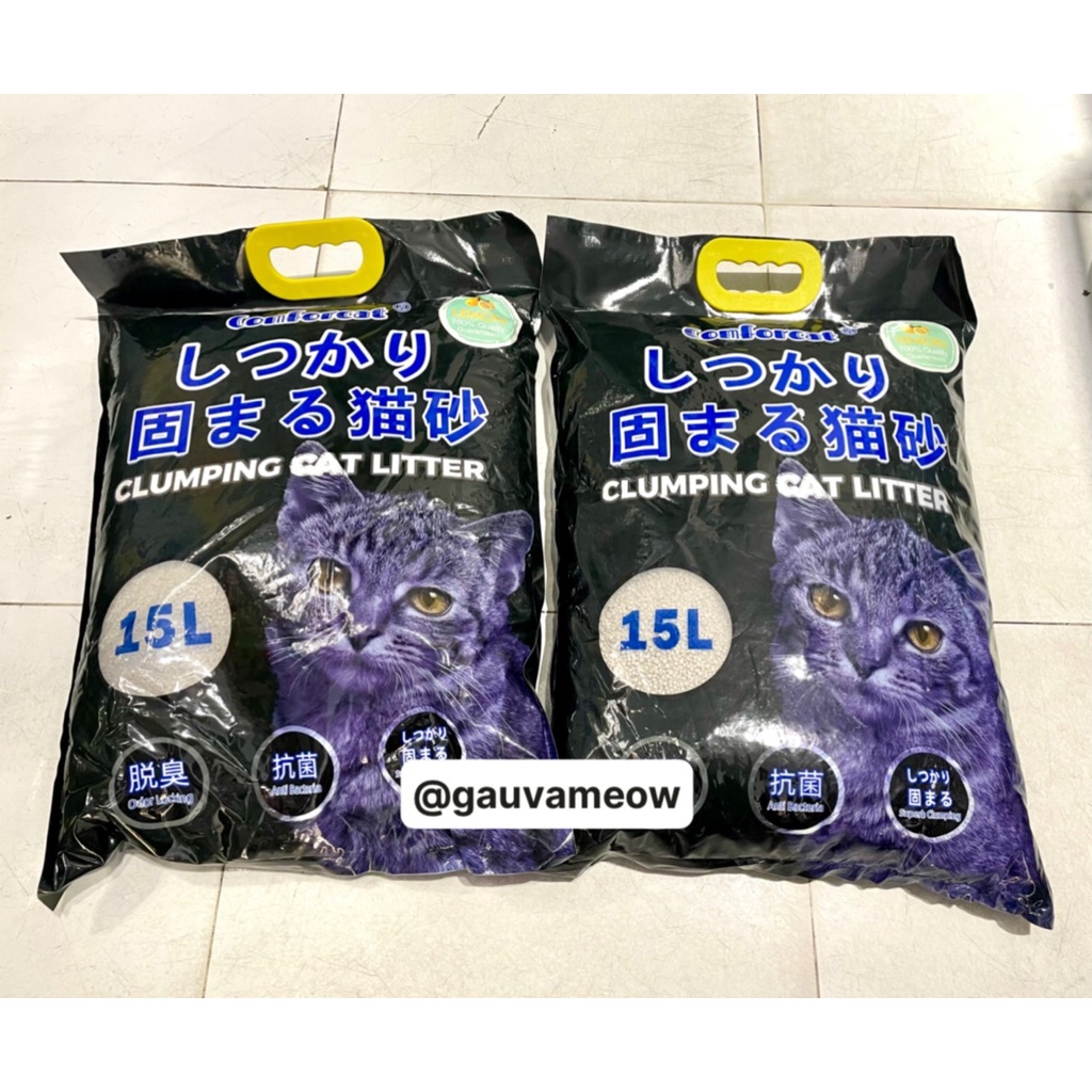 Cát Nhật cát đất sét vệ sinh cho mèo Comforcat Cat Litter Bentonite 15L - nhiều mùi