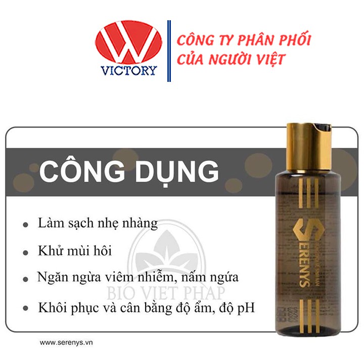 Dung Dịch Vệ Sinh Serenys (100ml) - Giúp Làm Sạch Khử Mùi Hôi Dành Cho Nam - Victory Pharmacy