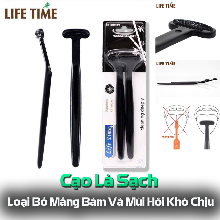 { Siêu Khuyến Mại }. 2 chiếc Dụng Cụ Cạo Lưỡi Cao Cấp - Đánh Bay Hôi Miệng.