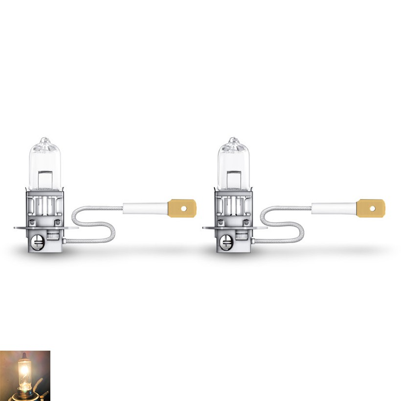 Combo 2 Bóng Đèn Halogen Tăng Sáng 100% OSRAM Truckstar Pro H3 24V 70W - Nhập Khẩu Chính Hãng