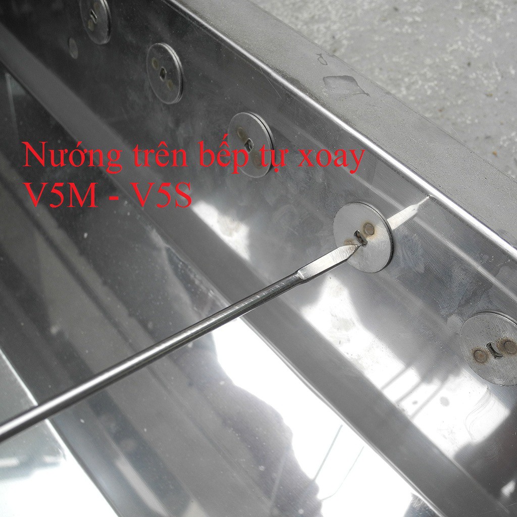 Que xiên thịt nướng TopV 42cm, phù hợp bếp TopV V5M và V5S, xiên nướng Inox cao cấp, không gỉ, xiên nướng thịt, siêu bền