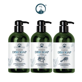 Combo 3 chai nước rửa chén tinh dầu thiên nhiên hữu cơ organic cao cấp hương Sả chanh, Sả Bưởi, Sả Cam PK 1000ml