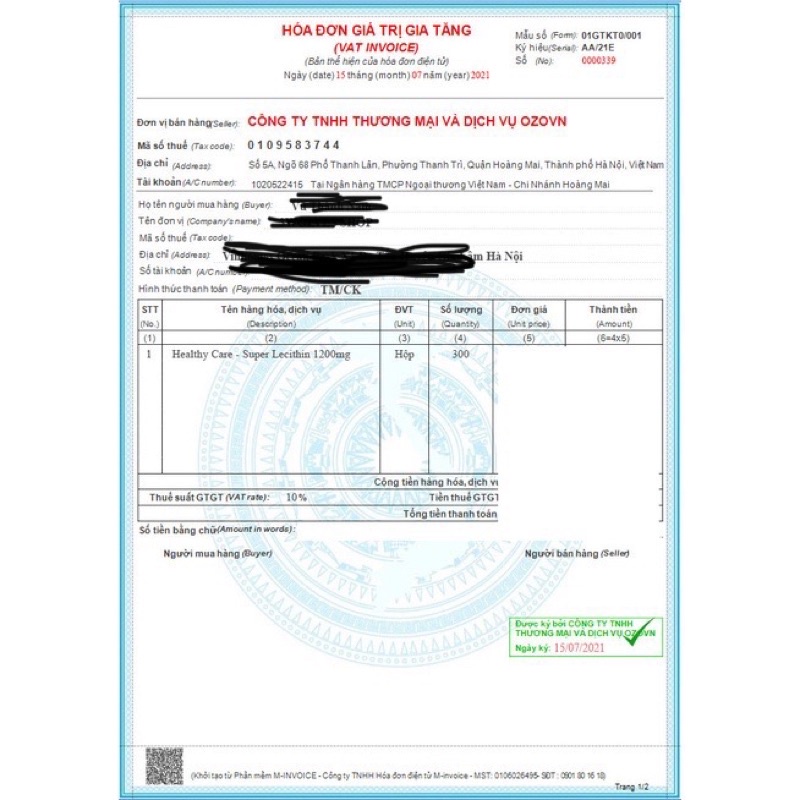 Viên Uống Mầm Đậu Nành Healthycare Lecithin của Úc