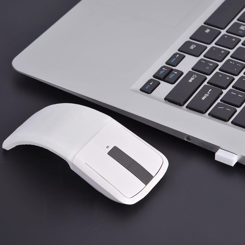 Chuột cảm ứng gấp lại được không dây 2.4GHz + đầu nhận USB