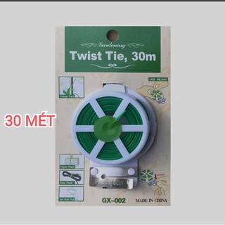 Cuộn dây buộc đồ đa năng Twist Tie 50m (Dây nhựa, lõi kẽm)