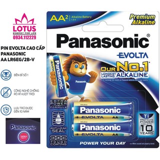 Pin evolta cao cấp panasonic aa lr6eg/2b-v – hàng chính hãng