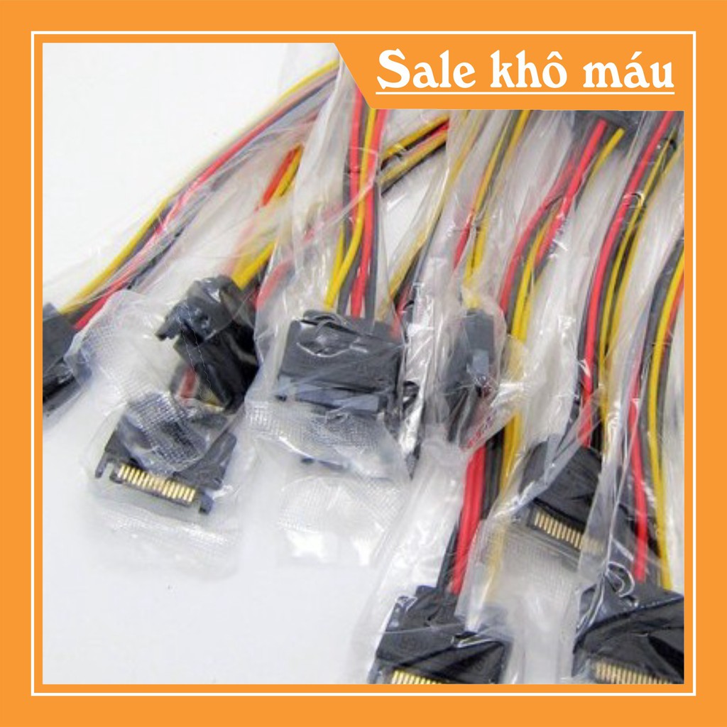 Cáp Chia Nguồn SATA 1 ra 2 (Xả Kho)  Dây Nguồn HDD Sata 1 Ra 2 - sata 1-2.DCNS .c