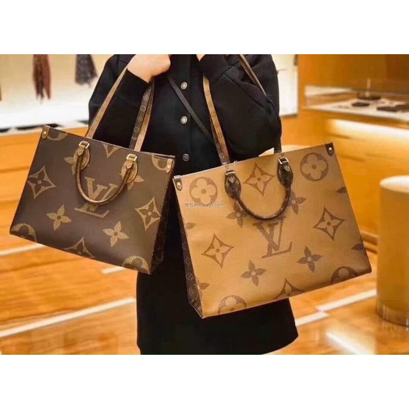 Túi tote siêu to xịn sò nặng tay lv onthego 36 - 41