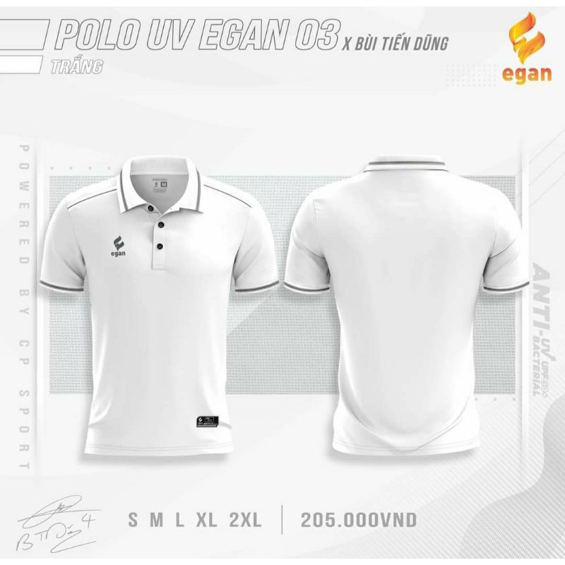 ÁO POLO UV EGAN 03 MÀU TRẮNG MỚI ,ĐẸP CHÍNH HÃNG