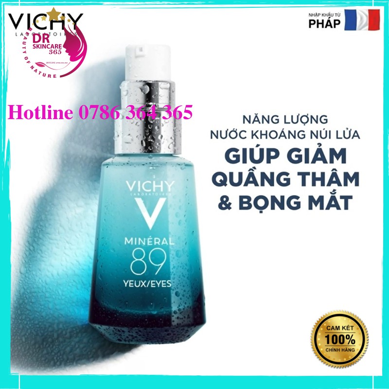 [VICHY] DƯỠNG MẮT GIÀU KHOÁNG CHẤT GIÚP DƯỠNG ẨM, GIẢM QUẦNG THÂM VÀ BỌNG MẮT 15ml - DrSkincare365