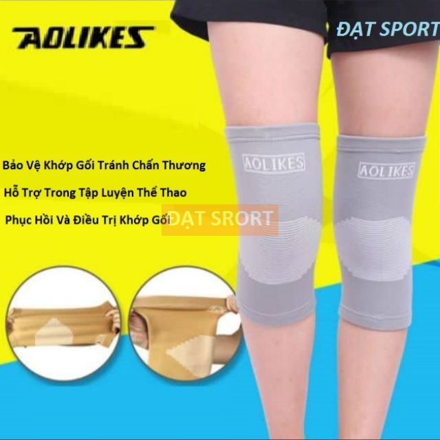 Đôi Băng Bảo Vệ Khớp Gối Aolikes 7516 Chính Hãng Cho Nữ Tập Thể Thao - Tập Gym - Tập Yoga -Bóng Chuyền - Bóng Rổ (1 đôi)