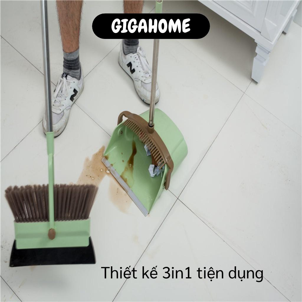 Chổi Quét Nhà Thông Minh GIGAHOME Bộ Chổi Kèm Xẻng Hốt Rác Và Gạt Nước 3in1 Tiện Lợi 10072