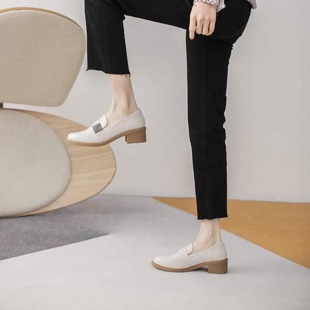 GIÀY LOAFER GÓT VUÔNG NỮ