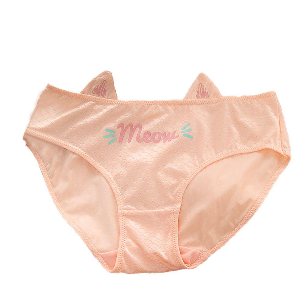 OCEANMAP Quần Lót Cotton Lưng Thấp Thoáng Khí Họa Tiết Hoạt Hình Xinh Xắn