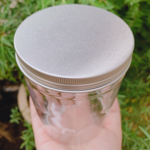 HỦ NHỰA NẮP NHÔM 500ml ĐỔ SÁP SẴN KHI MUA KÈM SÁP, CÓ DÁN LOGO CỦA SHOP